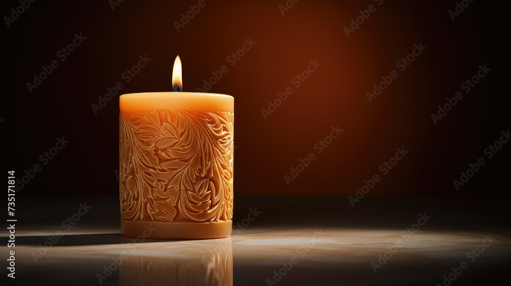 Wall mural flicker one candle