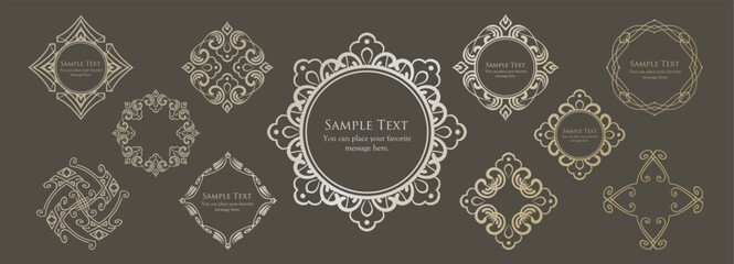 アンティークなフレームセット