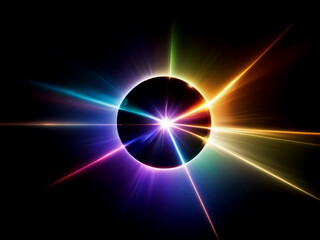 Light lens flare background effect