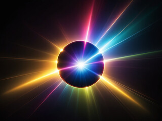 Light lens flare background effect
