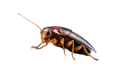 Stone-Scuttling Cockroach isolated on transparent Background