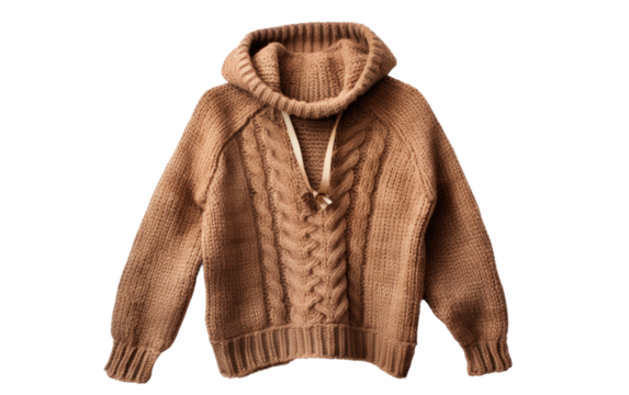 Comfortable Elegance Sweater isolated on transparent Background
