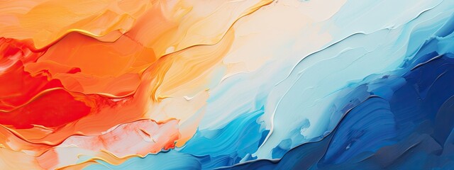 Vibrant royal blue and orange painting textures for poster and web banner design, perfect for extreme, sportswear, racing, cycling, football, motocross	