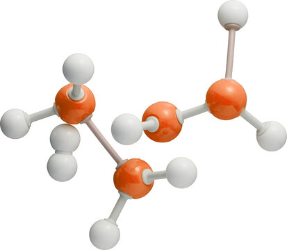 Atoms Molecule Model for Chemistry Education - Ready to use PNG Cutout Isolated Image