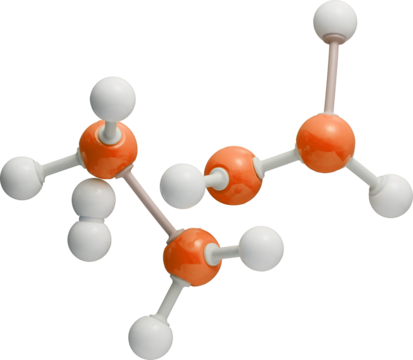 Atoms Molecule Model for Chemistry Education - Ready to use PNG Cutout Isolated Image