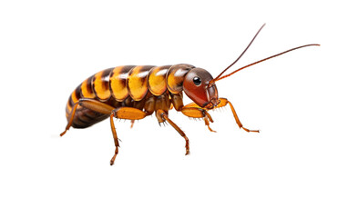 Insect at the Stone: Earwig Edition isolated on transparent Background