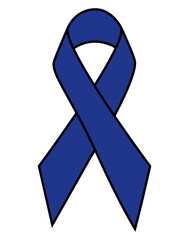 Ribbon of Colorectal Cancer illustration
