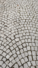 Cobblestone pavement texture background. 
