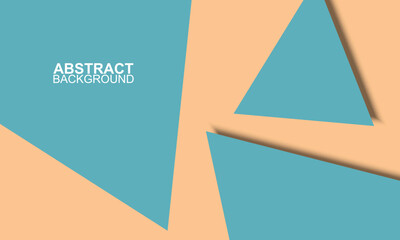 Trendy blue and yellow geometric triangles