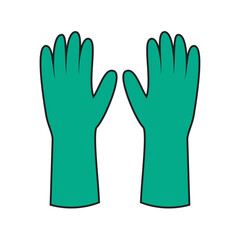 Gloves for work. Vector image