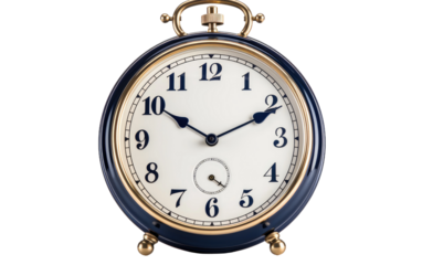 Marine Clock isolated on transparent Background