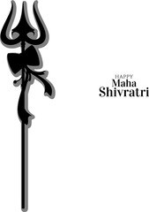 Happy maha shivratri indian religious hindu festival background design
