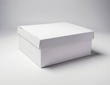 White paper shoebox