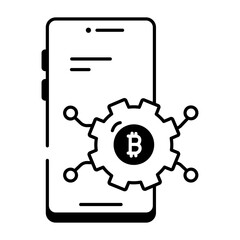  Crypto Trading Line Icon