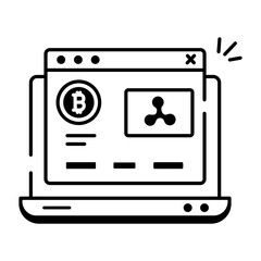  Cryptocurrency Linear Icons