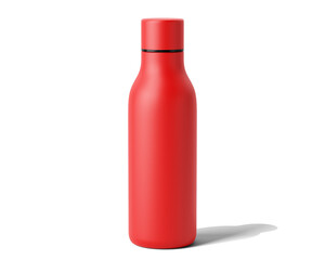 Blank Hydro flask water bottle Packaging, Sport Water Bottle isolated on transparent background, prepared for mockup, 3D render.	