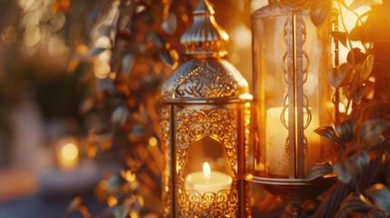 Fototapeta premium A close-up view of a candle placed on a table. Perfect for adding a cozy and warm atmosphere to any space