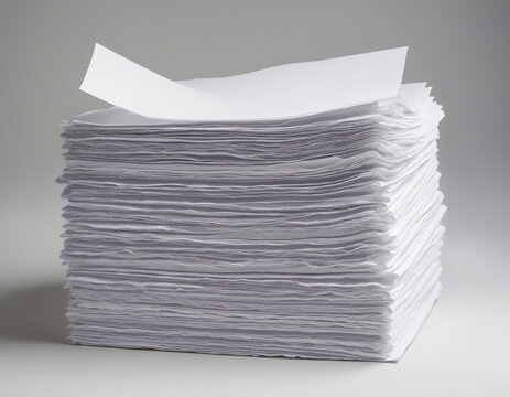 Stack of blank sheets