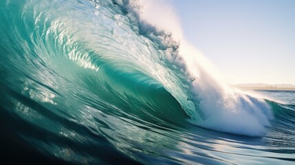 A person on a surfboard riding a wave. Perfect for capturing the thrill of surfing.