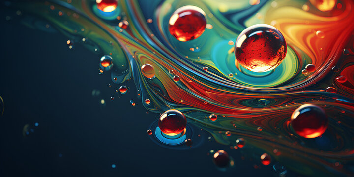 Bright water bubble wallpaper, a mix of multiple colours. 