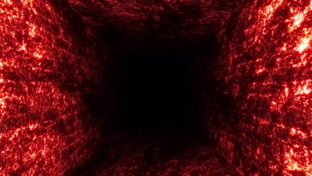 Hell's corridor of endless catacombs