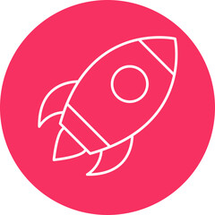 Launch Line Circle Icon
