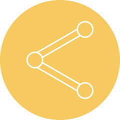 Share Line Circle Icon