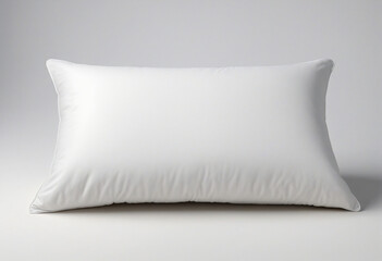 White bed pillow - isolated cutout with shadow on transparent background