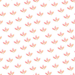 Seamless floral pattern. Watercolor abstract background with pink flowers for textile, wallpapers, wrapping paper