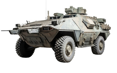 Fototapeta premium Armored Stryker isolated on transparent Background