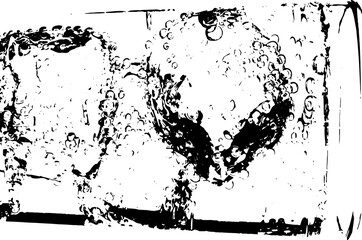Naklejka premium Rustic grunge texture with grain and stains. Abstract noise background. PNG graphic illustration with transparent background.