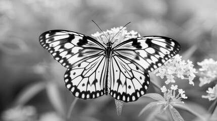 Black and white butterflies phone wallpaper