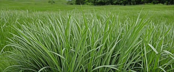 Grass clump on clear background, PNG