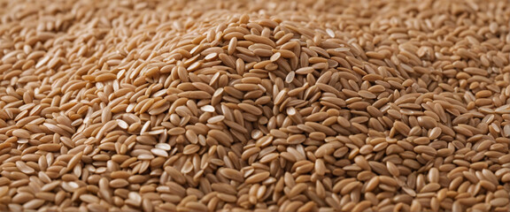Brown rice pile, cut out