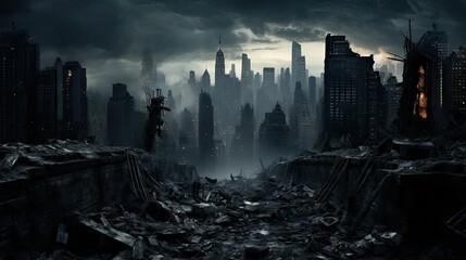 apocalypse sci fi horror - obrazy, fototapety, plakaty
