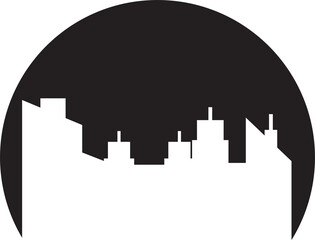 City Skyline Silhouette Illustration