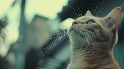Close up portrait of a cat