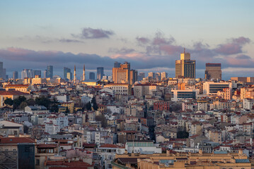 Beyoglu District at Sunset