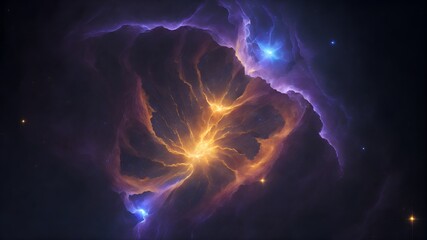 Nebula's Radiant GlowDescription: The radiant glow of celestial nebulae illuminating the cosmic expanse.