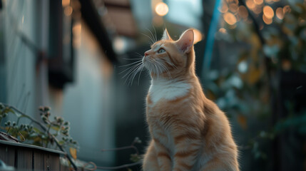 Close up portrait of a cat