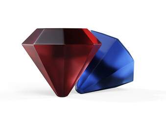 Amethyst jewel high resolution 3D render