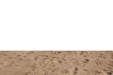 Beach sand isolated on white background
