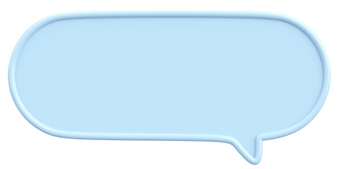 Speech Bubble. Text Box. 3D Illustration.