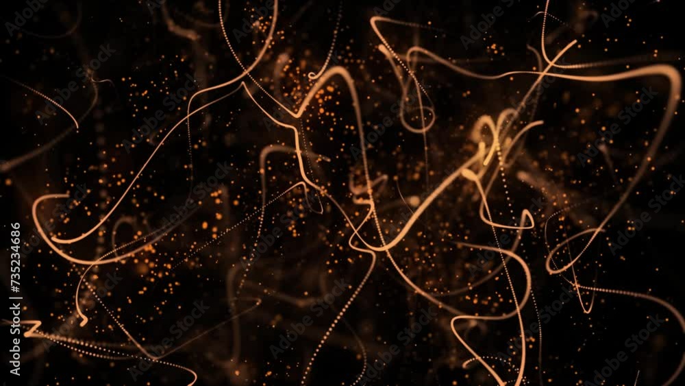 Aufkleber animated background of swirling particles. the background of the movement.