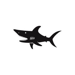 Obraz premium shark vector silhouette