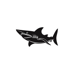 Obraz premium shark vector silhouette
