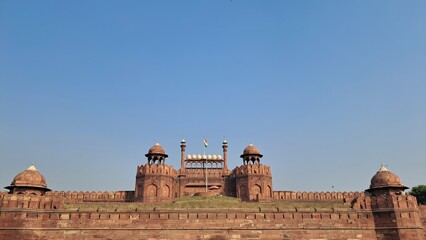 Red Fort.Indian red fort in Delhi.