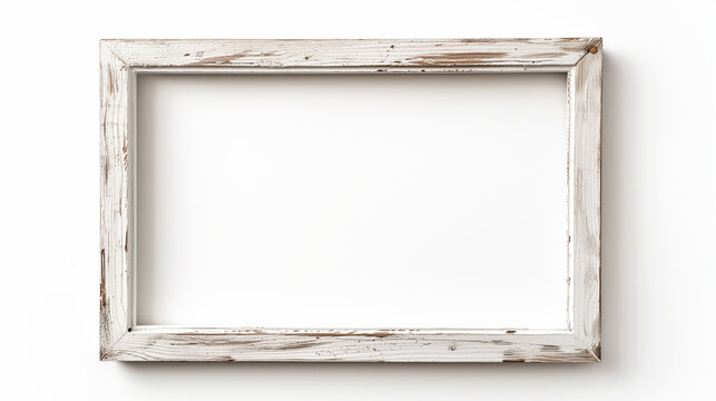 white whased wood picture frame