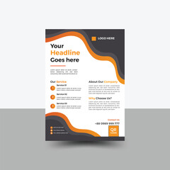 Corporate business flyer design, cover modern layout abstract organic shapes flyer and creative design. 