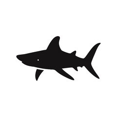 Fototapeta premium shark vector silhouette